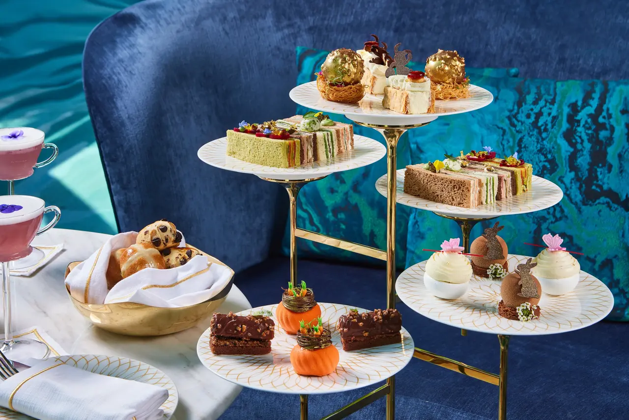 Easter afternoon tea at Platos cropped